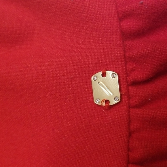 𝅺Valentine dress Girls Sz 10 140/64 Vintage Red Dress Red Sequin Bow Sleeveless - Picture 6 of 12